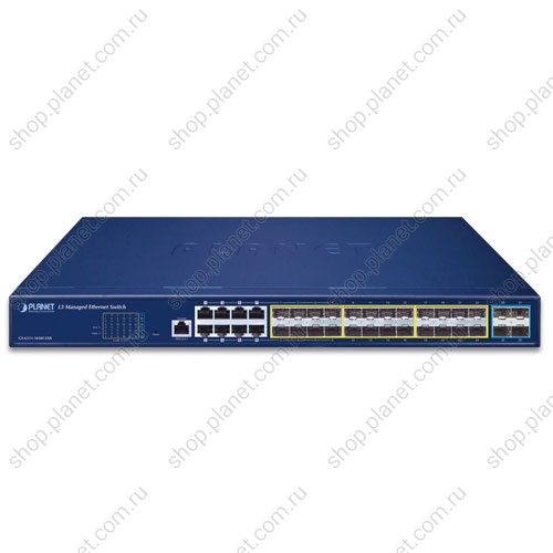 Коммутатор управляемый L3, 16 портов SFP 100/1000 Мб/с, 8 комбо портов SFP/RJ45 10/100/1000 Мб/с, 4 порта SFP+ 10G фото 2 GS-6311-16S8C4XR Коммутатор управляемый L3, 16 портов SFP 100/1000 Мб/с, 8 комбо портов SFP/RJ45 10/100/1000 Мб/с, 4 порта SFP+ 10G фото 2