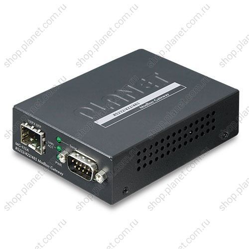 Преобразователь Modbus RTU в TCP 1 порт RS232/422/485, 1 порт SFP 100Мбит/с Преобразователь Modbus RTU в TCP 1 порт RS232/422/485, 1 порт SFP 100Мбит/с MG-115A