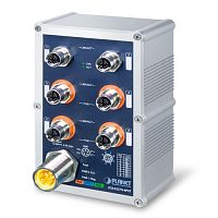 IGS-5227X-4P2T Коммутатор промышленный транспортный управляемый L2+, PoE+ 4 порта M12 10/100/1000 Мб/с, 2 порта M12 10/100/1000 Мб/с, IP67, крепление на DIN-рейку или на стену