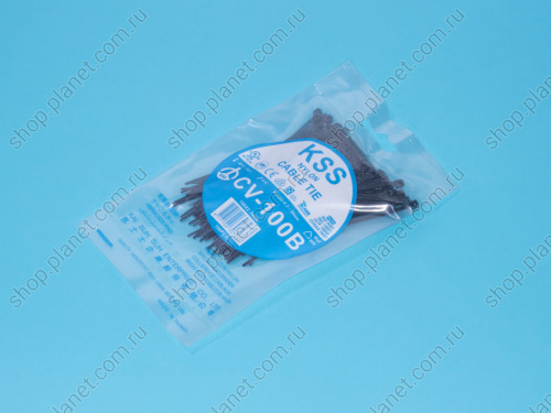 Стяжка 100x2,5мм, черная, упак. 100 шт. CV-100-B