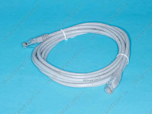 Патч-корд (шнур) RJ-45 - RJ-45 кат.5е, 3м, серый Патч-корд (шнур) RJ-45 - RJ-45 кат.5е, 3м, серый SC03-8P8C3-G