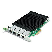 Сетевая карта РоЕ Plane 4 порта 10/100/1000 Мб/с 802.3at PoE, PCI Express, 120Ватт, PCIe x4, Intel Ethernet Controller ENW-9740P