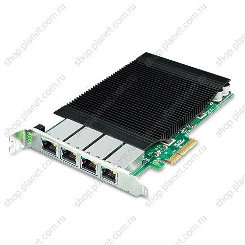 Сетевая карта РоЕ Plane 4 порта 10/100/1000 Мб/с 802.3at PoE, PCI Express, 120Ватт, PCIe x4, Intel Ethernet Controller Сетевая карта РоЕ Plane 4 порта 10/100/1000 Мб/с 802.3at PoE, PCI Express, 120Ватт, PCIe x4, Intel Ethernet Controller ENW-9740P