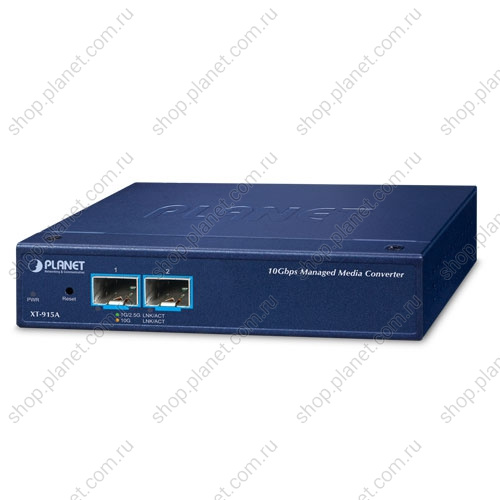 Медиаконвертер с 2 SFP+ портами 100/1000/2.5G/5G/10G, управляемый Медиаконвертер с 2 SFP+ портами 100/1000/2.5G/5G/10G, управляемый XT-915A