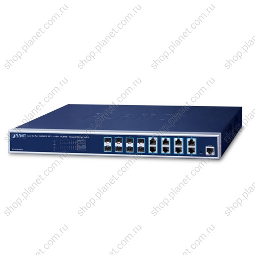 Коммутатор управляемый L3, 8 портов SFP+ 1000/2.5G/10G, 8 портов RJ45 100/1000/2.5G/5G/10G XGS-6320-8X8TR Коммутатор управляемый L3, 8 портов SFP+ 1000/2.5G/10G, 8 портов RJ45 100/1000/2.5G/5G/10G