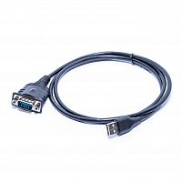 Кабель-конвертер USB, тип А вилка - D-SUB 9 вилка RS-232 COM-port, 1.1 метр, FTDI+213 чип SCUADSUB-1
