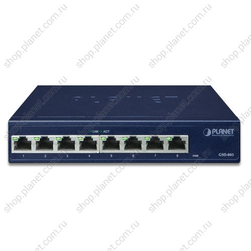 Коммутатор неуправляемый 8 портов RJ45 10/100/1000 Мб/с фото 3 GSD-805 Коммутатор неуправляемый 8 портов RJ45 10/100/1000 Мб/с фото 3