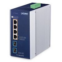 IGS-1000-4UP2X Коммутатор промышленный PoE++ 4 порта RJ45 10/100/1000/2.5G, 2 порта SFP+ 10G