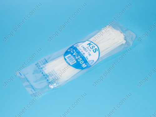 Стяжка 250x3,6мм, белая, упак. 100 шт. CV-250M