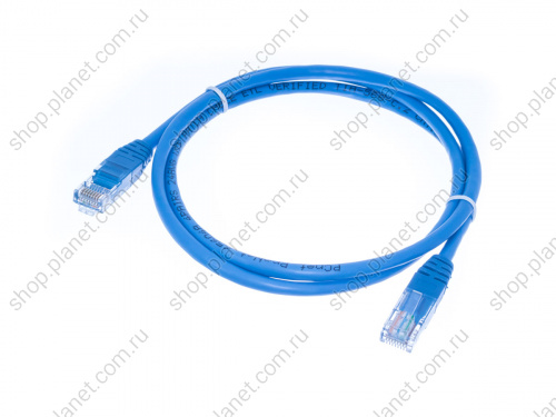 Патч-корд (шнур) RJ-45 - RJ-45 кат.5е, 1м, синий Патч-корд (шнур) RJ-45 - RJ-45 кат.5е, 1м, синий SC03-8P8C1-B