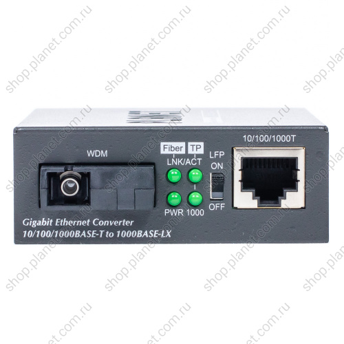 Медиаконвертер с SC портом 1000 Мб/с, TX 1550, RX 1310, WDM, 20 км, одномод, RJ45 10/100/1000 Мб/с GT-806B15 фото 2