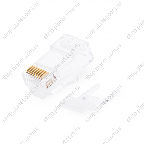 Разъем rj45 8p8c для круглого кабеля со вставкой, 3 зубца, 5 категории Разъем rj45 8p8c для круглого кабеля со вставкой, 3 зубца, 5 категории TP5-8P8C