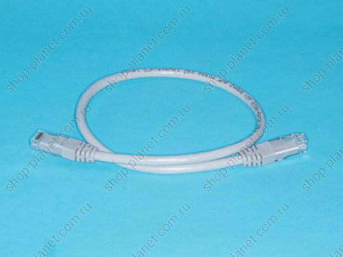 Патч-корд (шнур) RJ-45 - RJ-45 кат.6, 0,5м, серый Патч-корд (шнур) RJ-45 - RJ-45 кат.6, 0,5м, серый SC06-8P8C0.5