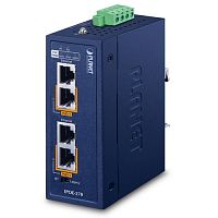 Инжектор питания PoE++  промышленный, 2 порта RJ45 10/100/1000/2.5G/5G IPOE-270