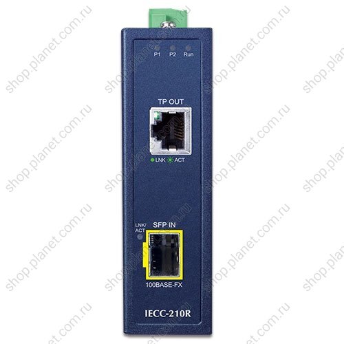 Медиаконвертер промышленный EtherCAT с SFP портом (вход) 100 Мб/с , RJ45 (выход) 10/100 Мб/с фото 3 Медиаконвертер промышленный EtherCAT с SFP портом (вход) 100 Мб/с , RJ45 (выход) 10/100 Мб/с IECC-210R фото 3