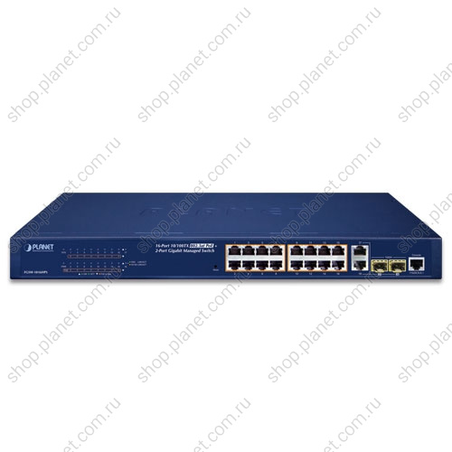 Коммутатор управляемый L2, РоЕ 16 портов RJ45 10/100 Мб/с, 2 комбо порта RJ-45/SFP 1000 Мб/с фото 2 Коммутатор управляемый L2, РоЕ 16 портов RJ45 10/100 Мб/с, 2 комбо порта RJ-45/SFP 1000 Мб/с FGSW-1816HPS фото 2