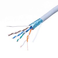 Кабель Витая пара 8 проводов, кат. 5e, многожильный, бухта 305м, экранированный, серый FTP4-26SR5