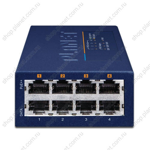 Инжектор питания PoE++ Ultra 4 порта RJ45 10/100/1000/2.5G/5G фото 2 Инжектор питания PoE++ Ultra 4 порта RJ45 10/100/1000/2.5G/5G UPOE-400 фото 2