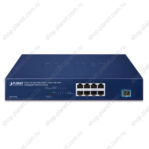 Коммутатор неуправляемый 8 портов RJ45 10/100/1000/2.5G фото 3 MGS-910X Коммутатор неуправляемый 8 портов RJ45 10/100/1000/2.5G фото 3