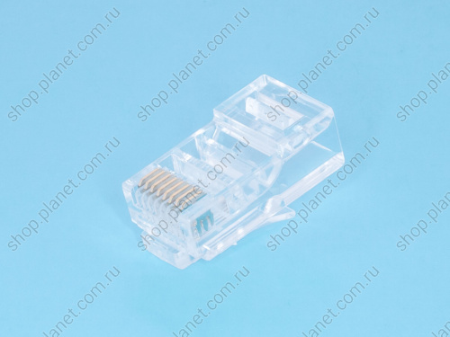 Вилка RJ-45, 8P8C для круглого кабеля, 3 зубца, тип Х фото 4 Вилка RJ-45, 8P8C для круглого кабеля, 3 зубца, тип Х TPR-8P8C-S3 фото 4
