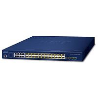 SGS-6310-16S8C4XR Коммутатор управляемый L3, стекируемый, 16 портов SFP 1000 Мб/с, 8 комбо портов SFP/RJ45 1000 Мб/с, 4 порта SFP+ 10G