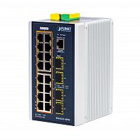 IGS-6325-16P4S Коммутатор промышленный управляемый L3, PoE+ 16 портов  RJ45 10/100/1000 Мб/с, 4 порта SFP 100/1000/2.5G, крепление на DIN-рейку или на стену