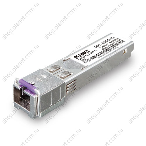 SFP модуль GPON OLT класс C+, SC, приём 2.5 Гб/с, передача 1.25 Гб/с, TX 1490 нм, RX 1310 нм, WDM, 20 км, одномодовый SFP модуль GPON OLT класс C+, SC, приём 2.5 Гб/с, передача 1.25 Гб/с, TX 1490 нм, RX 1310 нм, WDM, 20 км, одномодовый GPL-GSFP-C+