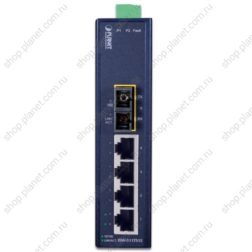 Коммутатор промышленный 1 порт SC duplex 100 Мб/с,1310 нм,15 км, многомод, 4 порта RJ-45 10/100 Мб/с фото 2 Коммутатор промышленный 1 порт SC duplex 100 Мб/с,1310 нм,15 км, многомод, 4 порта RJ-45 10/100 Мб/с ISW-511TS15 фото 2
