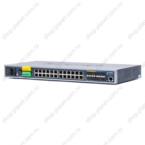 Коммутатор промышленный управляемый L3, 20 портов RJ45 10/100/1000 Мб/с,4 комбо порта SFP/ RJ45 100/1000 Мб/с,4 порта SFP + 10G Коммутатор промышленный управляемый L3, 20 портов RJ45 10/100/1000 Мб/с,4 комбо порта SFP/ RJ45 100/1000 Мб/с,4 порта SFP + 10G IGS-6325-20T4C4X