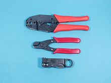 Набор инструмента для монтажа ВЧ разъемов на кабель RG-58,59,62 HT-3014