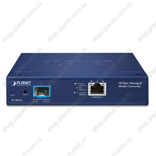 Медиаконвертер с SFP+ портом 100/1000/2.5G/10G, RJ45 100/1000/2.5G/5G/10G, управляемый Медиаконвертер с SFP+ портом 100/1000/2.5G/10G, RJ45 100/1000/2.5G/5G/10G, управляемый XT-905A
