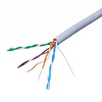 Кабель Витая пара 8 проводов, кат. 5е (PCnet),  бухта 305м , серый UTP4-24R5
