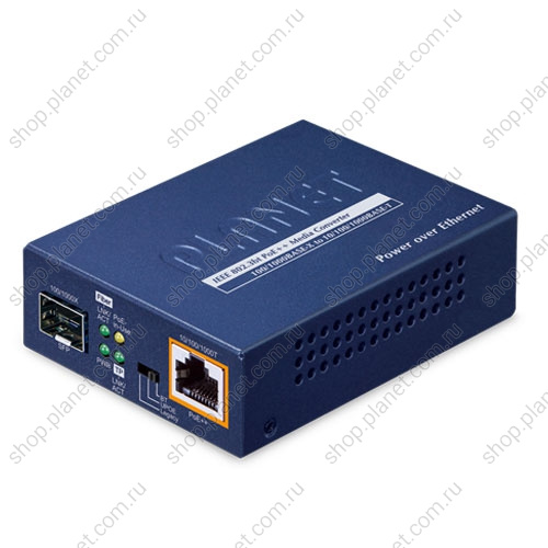 Медиаконвертер PoE с SFP портом 100/1000 Мб/с, RJ45 10/100/1000 Мб/с Медиаконвертер PoE с SFP портом 100/1000 Мб/с, RJ45 10/100/1000 Мб/с GUP-805A-60W