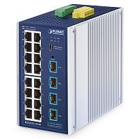 IGS-4215-16T4X Коммутатор промышленный управляемый L2+, 16 портов RJ45 10/100/1000 Мб/с, 4 порта SFP+ 10G  
