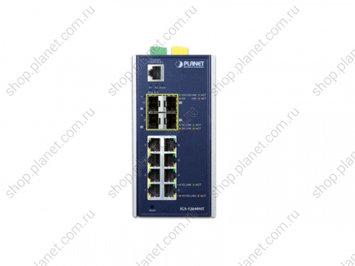 Коммутатор промышленный управляемый L2+, 8 портов RJ45 10/100/1000 Мб/с, 2порта SFP 100/1000 Мб/с, 2 порта SFP 100/1000/2.5G фото 9 Коммутатор промышленный управляемый L2+, 8 портов RJ45 10/100/1000 Мб/с, 2порта SFP 100/1000 Мб/с, 2 порта SFP 100/1000/2.5G IGS-12040MT фото 9