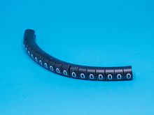 Маркер цифра 0 d=4,2-6,2мм, черный, упак.20 шт. EC-2-0