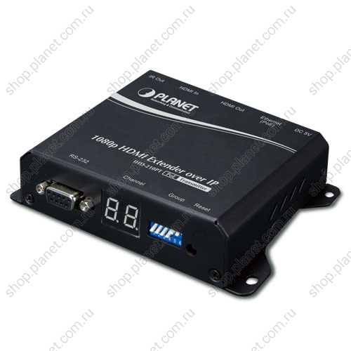 Удлинитель (передатчик) Full-HD HDMI 1080p 50/60Гц, 1 порт RJ-45 10/100/1000 Мб/с PoE PD Удлинитель (передатчик) Full-HD HDMI 1080p 50/60Гц, 1 порт RJ-45 10/100/1000 Мб/с PoE PD IHD-210PT