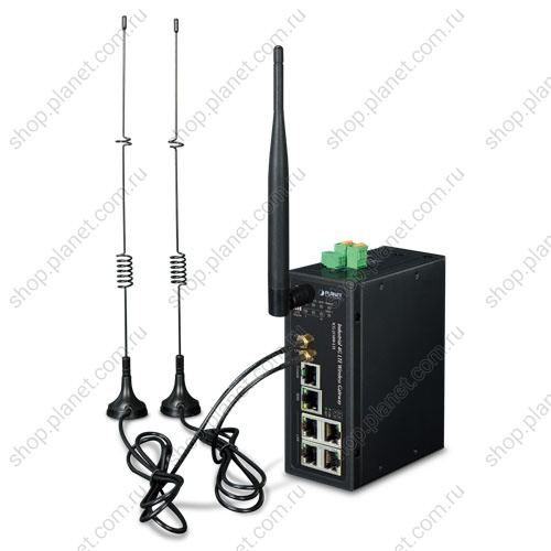 Шлюз промышленный сотовый беспроводной 4G/LTE, 2 порта SIM, WiFi IEEE 802.11 b/g/n/ac 2.4G/5G, 5 портов RJ45 10/100/1000 Мб/с Шлюз промышленный сотовый беспроводной 4G/LTE, 2 порта SIM, WiFi IEEE 802.11 b/g/n/ac 2.4G/5G, 5 портов RJ45 10/100/1000 Мб/с ICG-2510W-LTE-EU