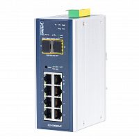 IGS-10020MT Коммутатор промышленный управляемый L2+, 8 портов RJ45 10/100/1000 Мб/с, 2 порта SFP 100/1000/2.5G
