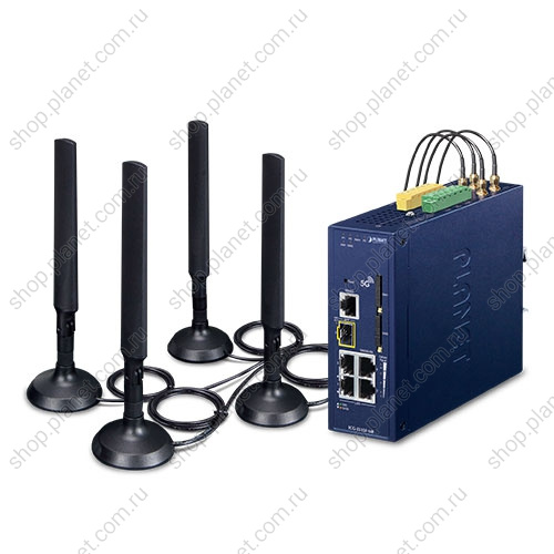 Промышленный шлюз 5G, 2 слота SIM, 1 порт SFP 1000 Мб/с, 4 порта RJ45 10/100/1000 Мб/с Промышленный шлюз 5G, 2 слота SIM, 1 порт SFP 1000 Мб/с, 4 порта RJ45 10/100/1000 Мб/с ICG-2515F-NR
