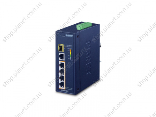 Коммутатор промышленный PoE+ 4 порта RJ45 10/100/1000 Мб/с, 1 порт RJ45 10/100/1000 Мб/с, 1 порт SFP 100/1000 Мб/с, на DIN-рейку фото 2 Коммутатор промышленный PoE+ 4 порта RJ45 10/100/1000 Мб/с, 1 порт RJ45 10/100/1000 Мб/с, 1 порт SFP 100/1000 Мб/с, на DIN-рейку IGS-614HPT фото 2