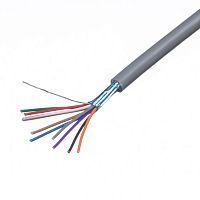 Кабель коммуникационный 9 проводов, бухта 50м, экранированный, серый CCC9GG