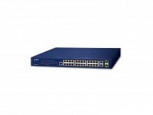 FGSW-2624HPS Коммутатор управляемый L2/L4, РоЕ 24 порта RJ45 10/100 Мб/с, 2 комбо порта RJ45/SFP 100/1000  