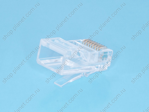 Вилка RJ-45, 8P8C для круглого одножильного кабеля TPR-8P8C-S2 фото 3