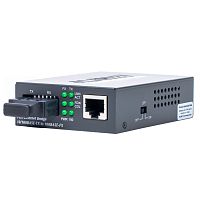 Медиаконвертер с SС портом 100 Мб/с, 1310 нм, 2 км, многомод, RJ-45 10/100 Мб/с FT-802