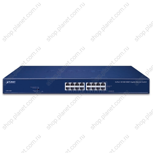 Коммутатор неуправляемый 16 портов RJ45 10/100/1000 Мб/с фото 3 GSW-1601 Коммутатор неуправляемый 16 портов RJ45 10/100/1000 Мб/с фото 3
