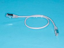 Патч-корд (шнур) RJ-45 - RJ-45 кат.5е, 0,5м, экранированный, серый SC04-8P8C0.5