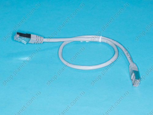 Патч-корд (шнур) RJ-45 - RJ-45 кат.5е, 0,5м, экранированный, серый Патч-корд (шнур) RJ-45 - RJ-45 кат.5е, 0,5м, экранированный, серый SC04-8P8C0.5