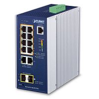 IGS-4215-8UP2T2S Коммутатор промышленный управляемый L2+, PoE++ RJ45 10/100/1000 Мб/с, 2 порта RJ45 10/100/1000 Мб/с, 2 порта SFP 100/1000 Мб/с, на DIN-рейку или стену