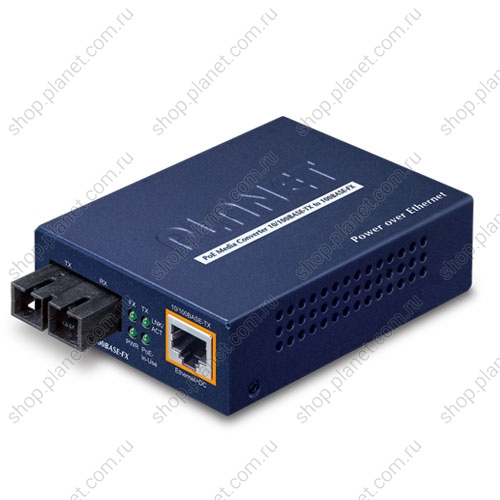 Медиаконвертер PoE с SC duplex портом 100 Мб/с, 1310 нм, 15 км, одномод, RJ-45 10/100 Мб/с Медиаконвертер PoE с SC duplex портом 100 Мб/с, 1310 нм, 15 км, одномод, RJ-45 10/100 Мб/с FTP-802S15